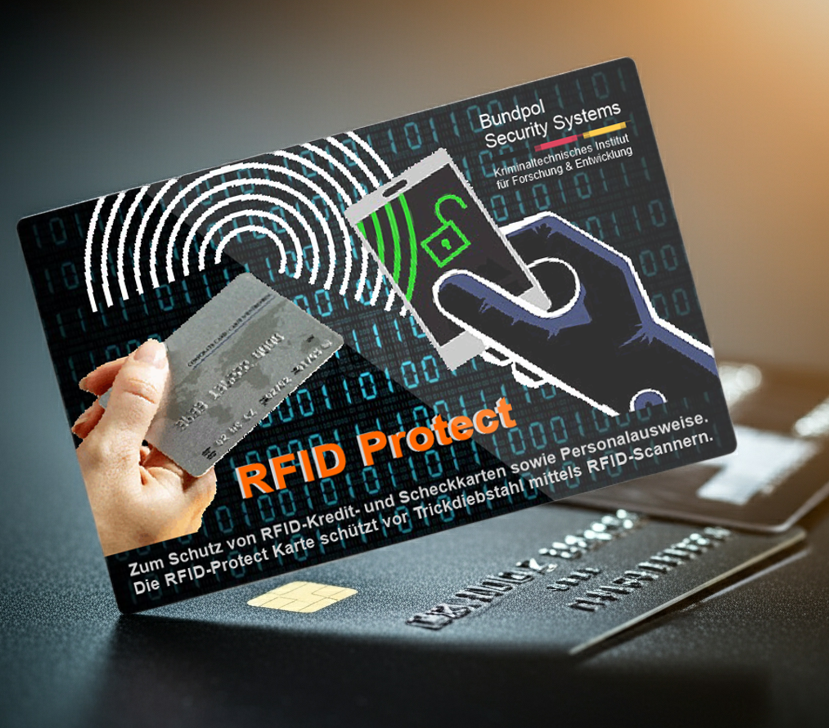 RFID Schutz Karte Anwendung – NFC Blocker schützt Kreditkarten und EC-Karten vor RFID-Skimming