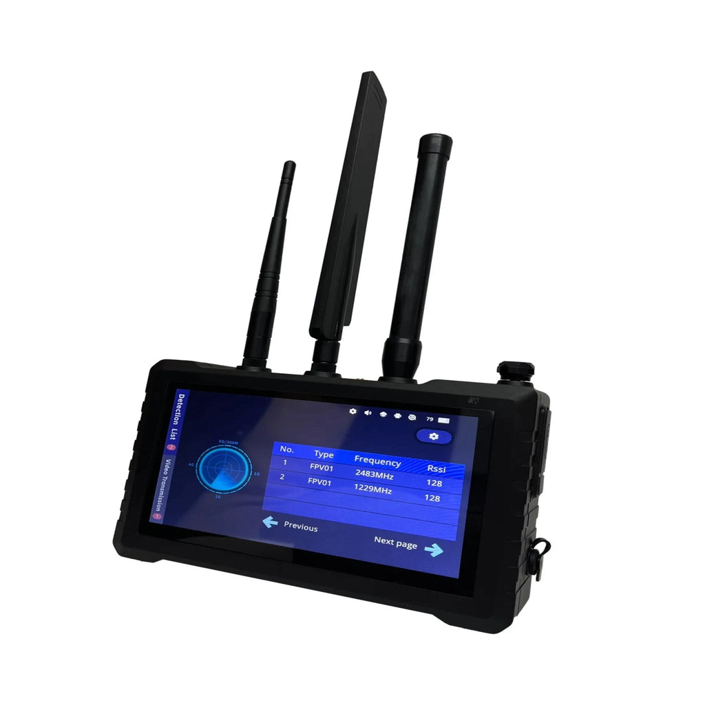 BSS-02 Plus Drohnen-Detektor Komplettset mit Armband-Terminal, Speicherkarte und Schutztasche